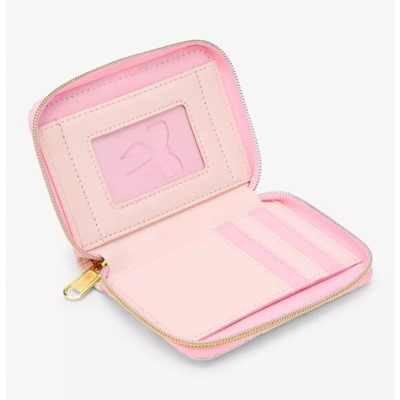 Loungefly Disney Aristocats Marie Wallet Floral Bows Pattern Zip Around - Picture 3 of 4